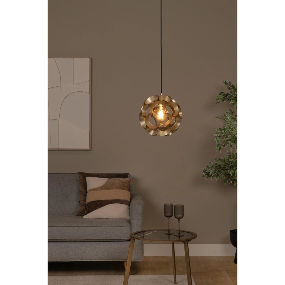 Lampe pendante unique Hannelore Ø 30 cm d’or Lucide 5411212106216