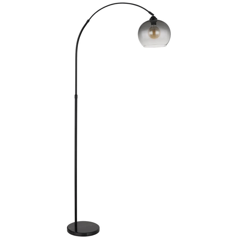 Lampe à arc noir Newcastle Ampoule Verre Fumé Globo 9007371454228