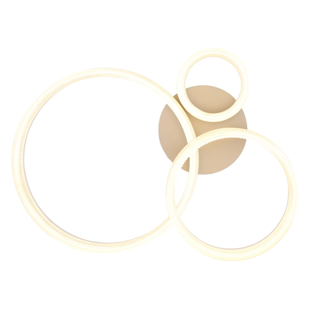 Plafonnier moderne Zara brun sable 51cm Globo 9007371579068