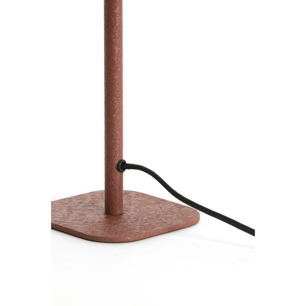 Lampe de chevet Elenie 13x13cm - orange foncé mat Light & Living 8717807818692