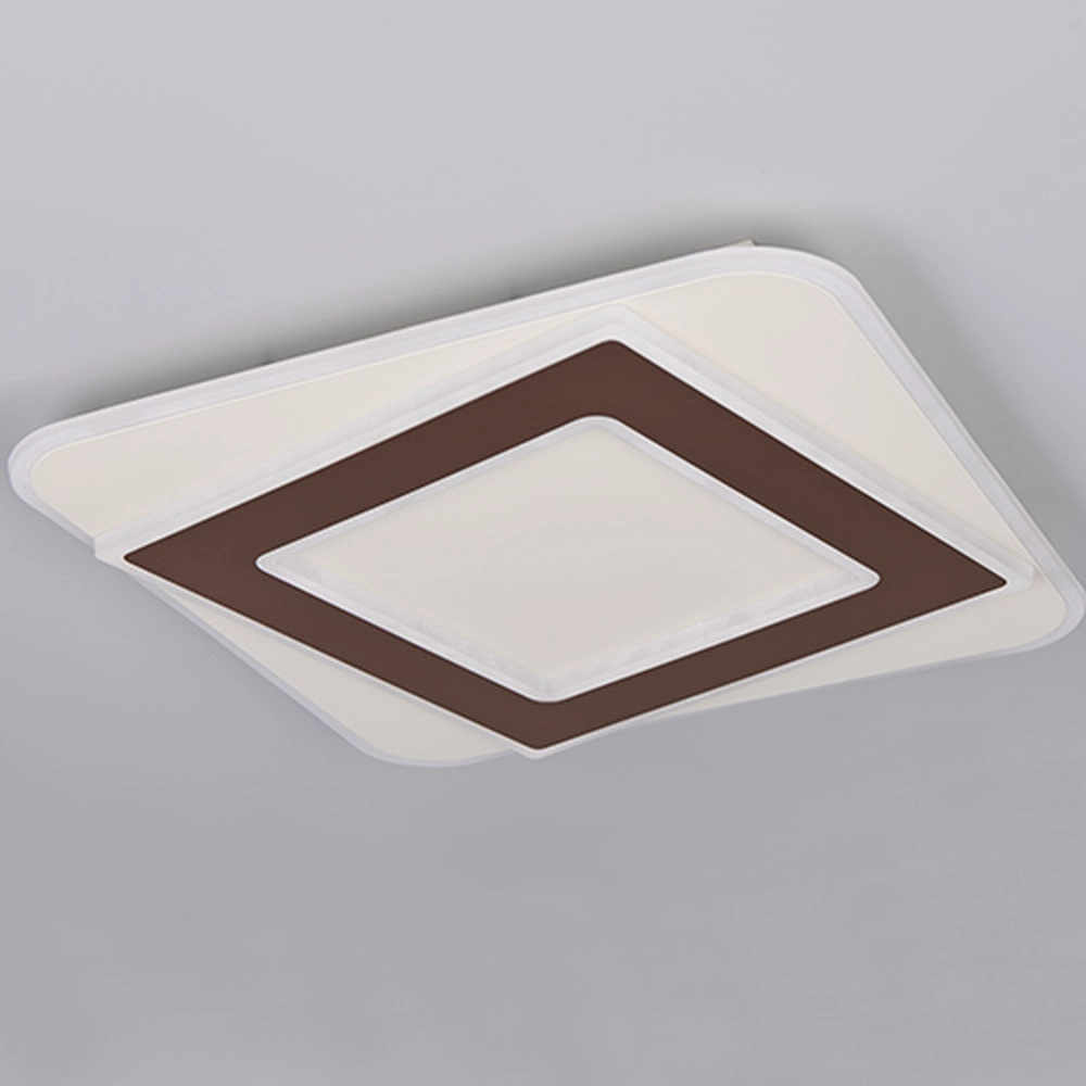 Lampe de plafond Yomi marron moka carré Trio 4017807704273