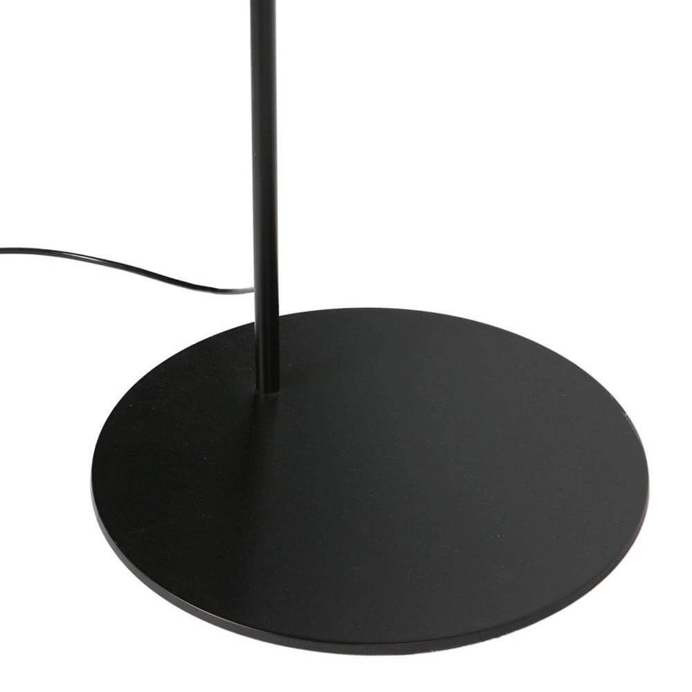 Lampadaire Curve noir avec abat-jour blanc Ø 50cm Steinhauer 8712746179415