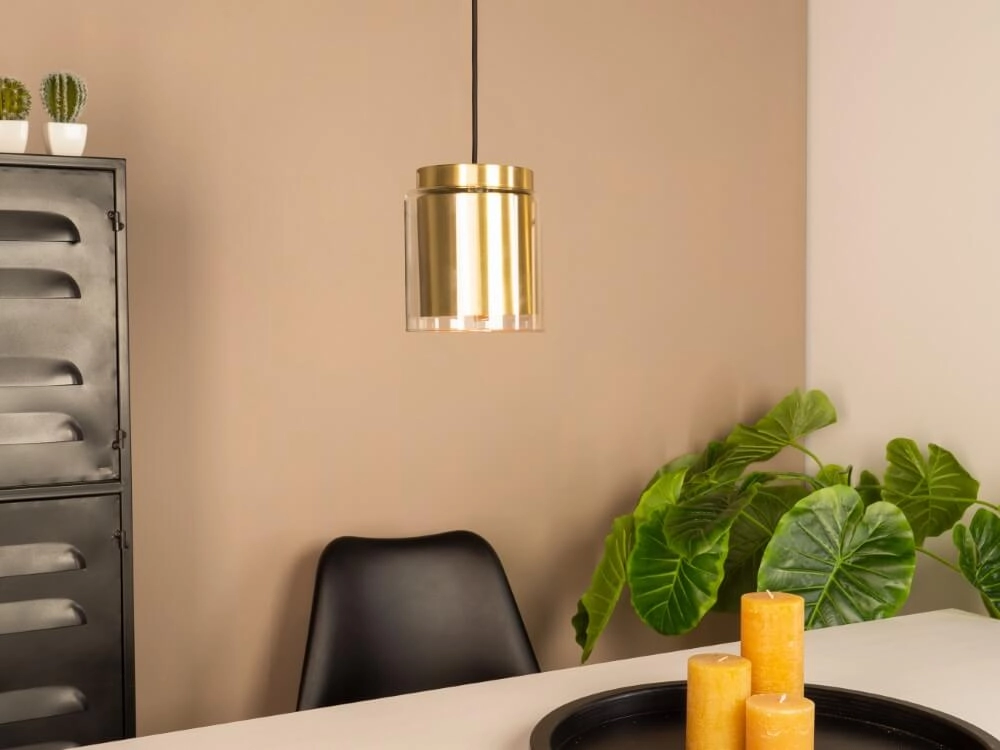 Lampe à suspension en verre Lagunitas avec de l'or Eglo 9002759996512