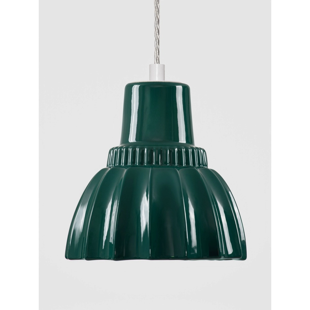 Lampe suspendue Picco blanc avec vert