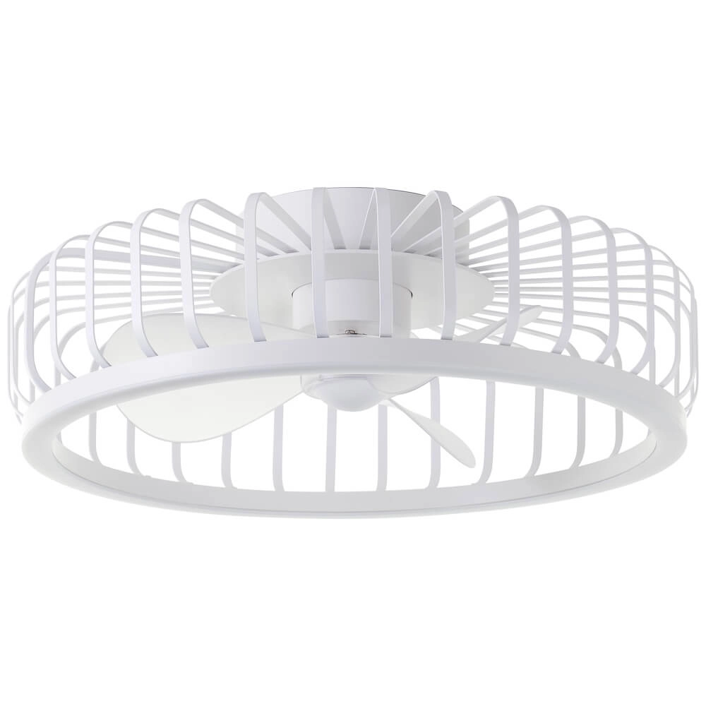 Ventilateur de plafond à lampe filaire Capo blanc Brilliant 4004353453427