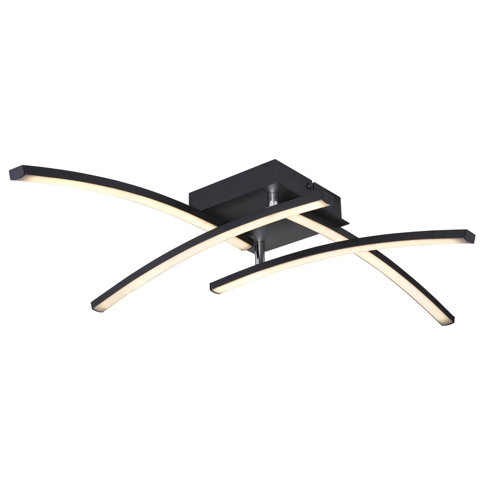 Lampe de plafond noire Tansy I Noir de conception Globo 9007371404605