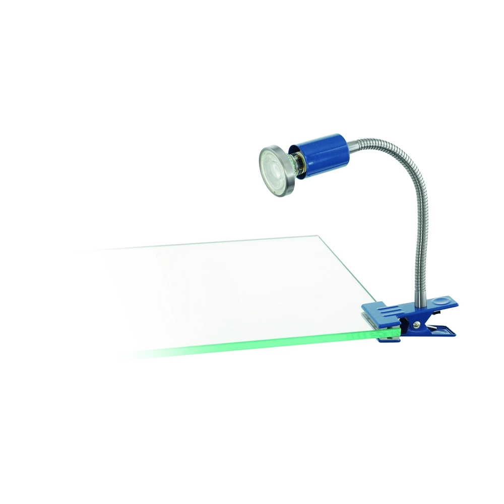 Lampe de pince Litos bleu