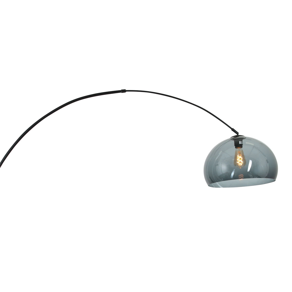 Lampe à arc murale Sparkled noir avec capuche anti-fumée Steinhauer 8712746146660