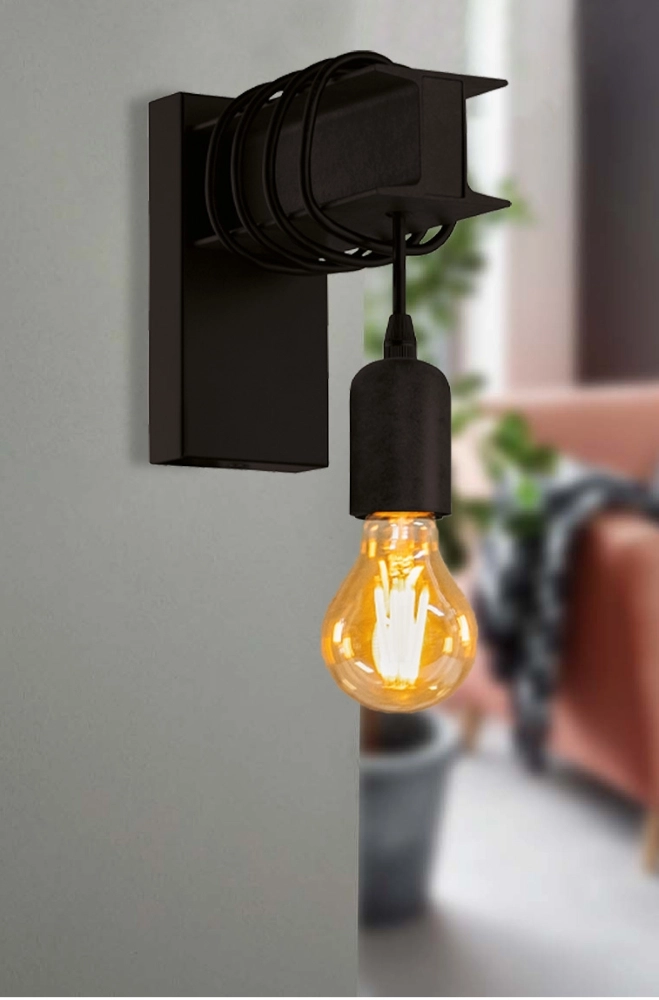 Applique murale Townshend 6 noir Eglo 9002759437138