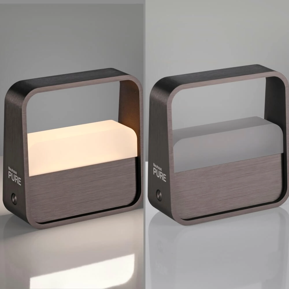 Lampe de table design Pure Go brun Paul Neuhaus 4012248383384