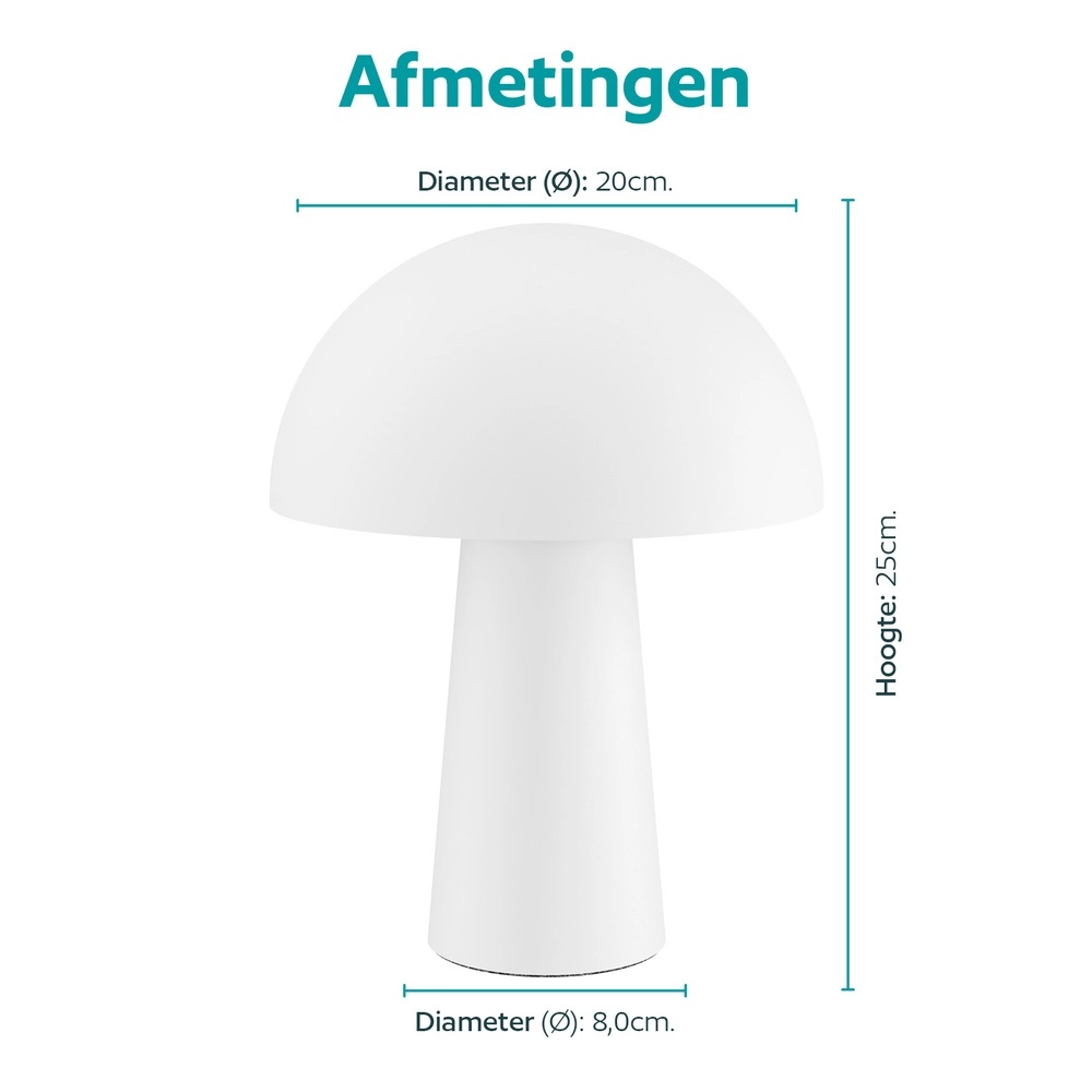 Lampe de table Bufalara Blanc Eglo 9008606405329