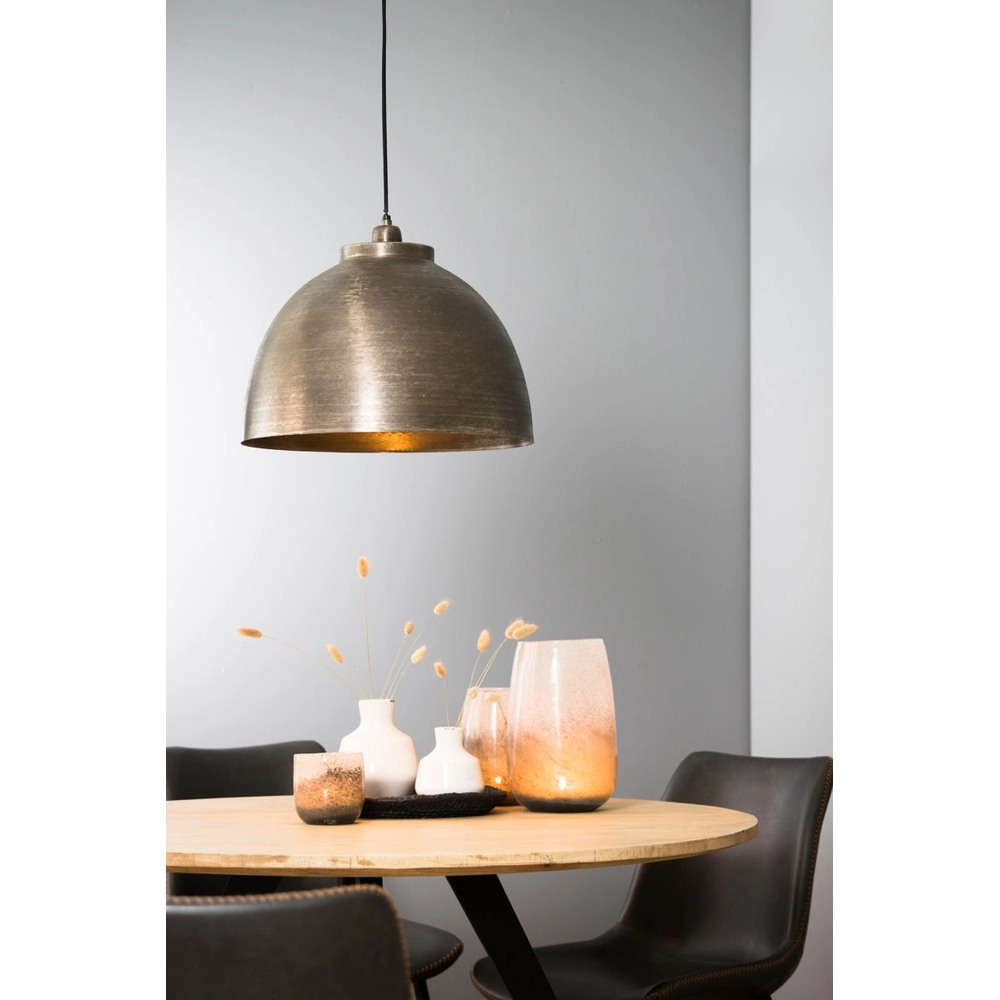 Lampe suspendue Kylie gris argenté Ø 45cm Light & Living 8717807203771