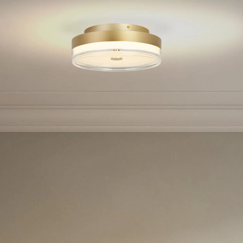 Plafonnier Cyprus Ø 30cm or Searchlight 5053423273747