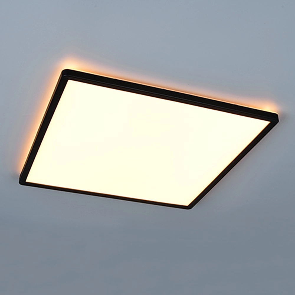 Lumière carrée au plafond Emra Noir 42cm Trio 4017807704198