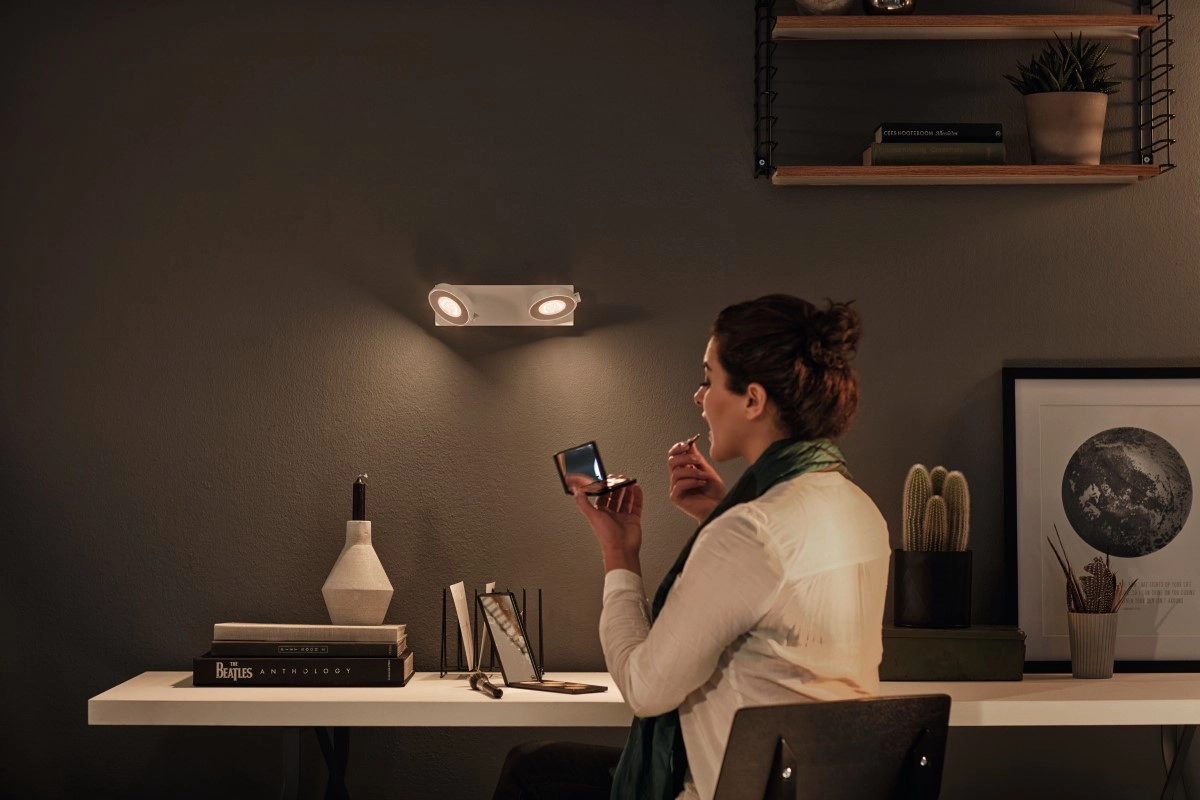 Lampe Clockwork 2 lumières blanc Philips 8718696154519