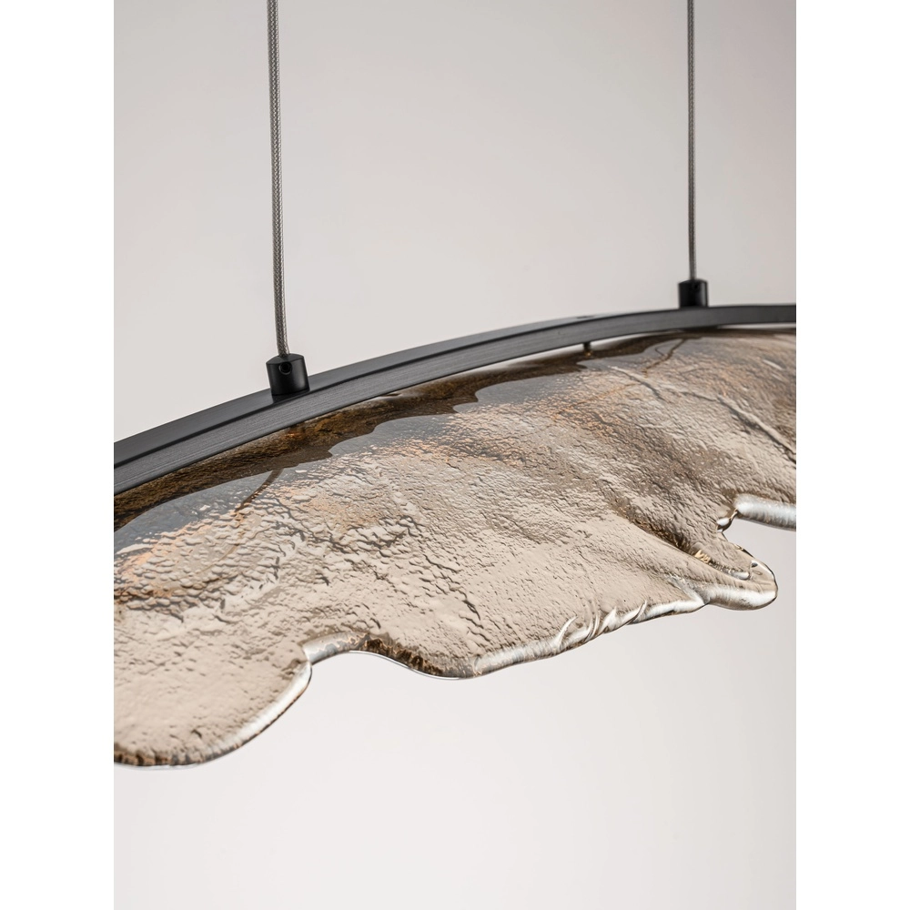 Lampe pendante de conception Amado Antthracite avec moka 104 cm Lyora 5212063500273