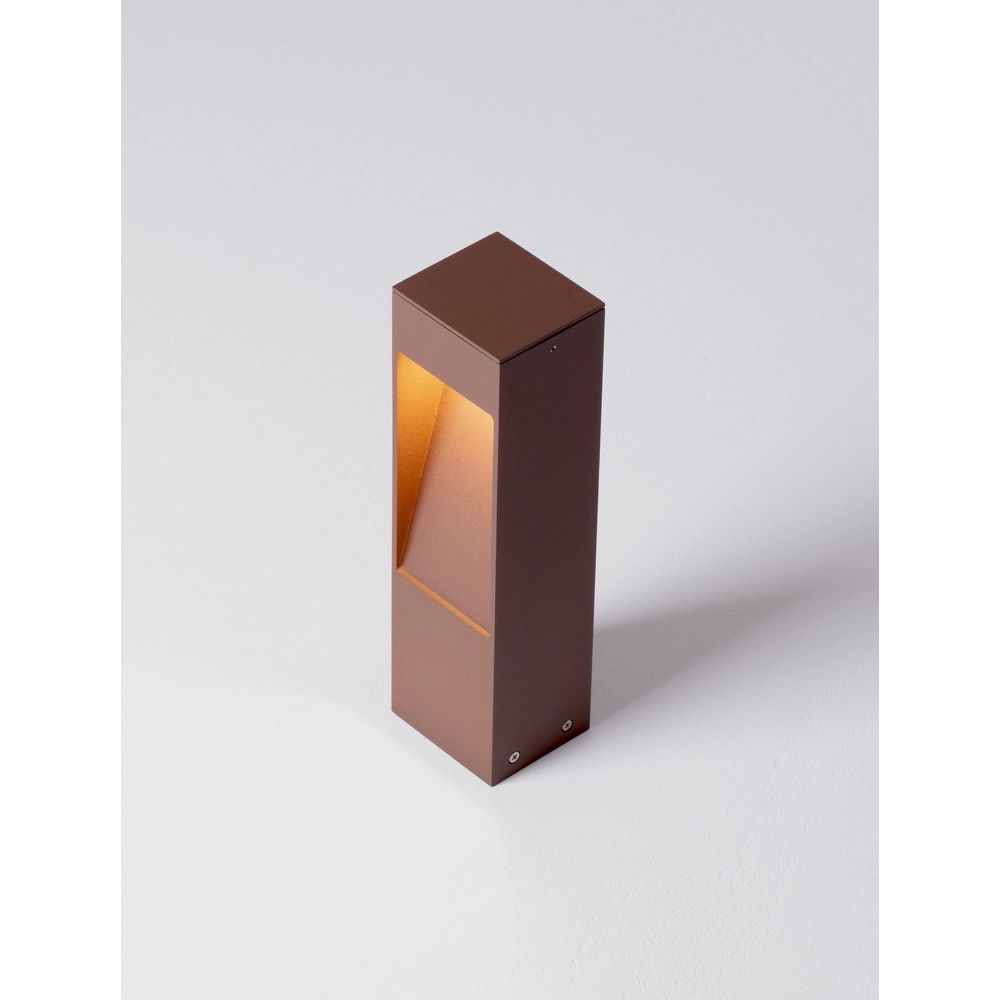 Lampe de jardin Maddi Brun rouille 30cm Lyora 5212017464989