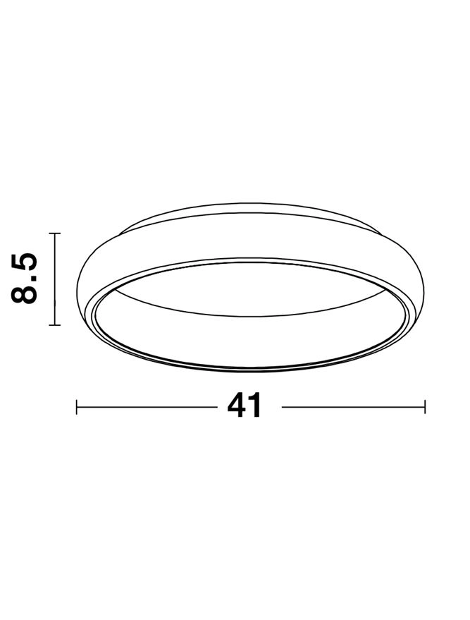Plafonnier Albi blanc Ø 41cm Lyora 5212017416964