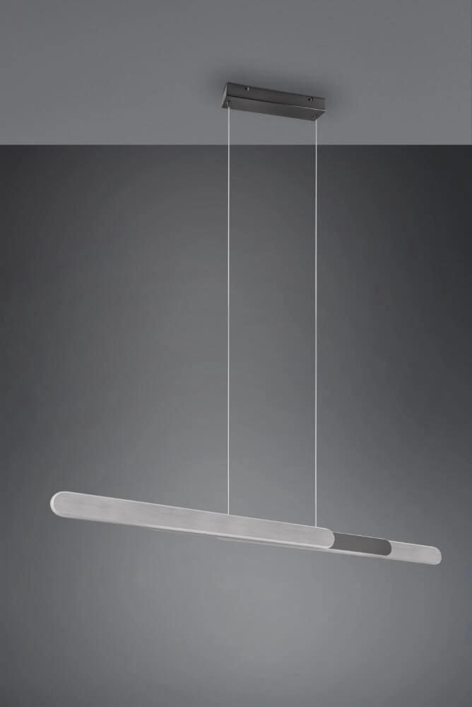 Lampe suspendue Helios 130cm gris Trio 4017807577822