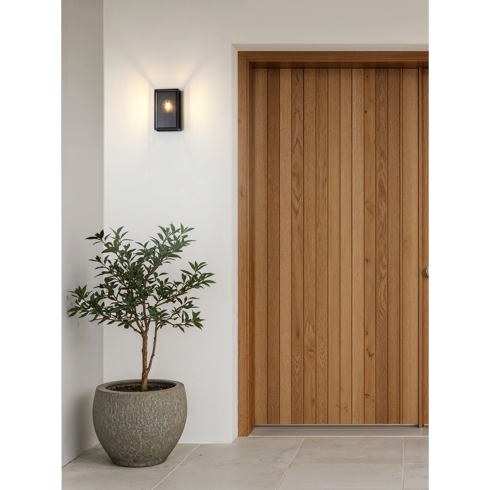 Lampe murale noire Bonn pour l’extérieur Lyora 5212017496591