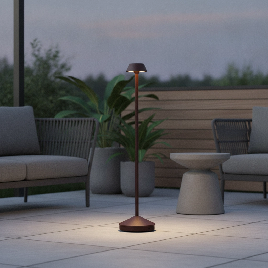 Lampe de jardin Arion Brun rouille