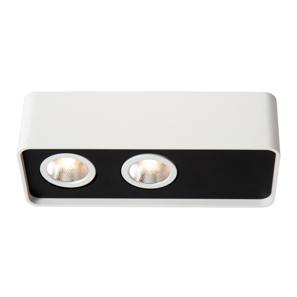 Lampe de plafond à deux lumières Angular Blanc