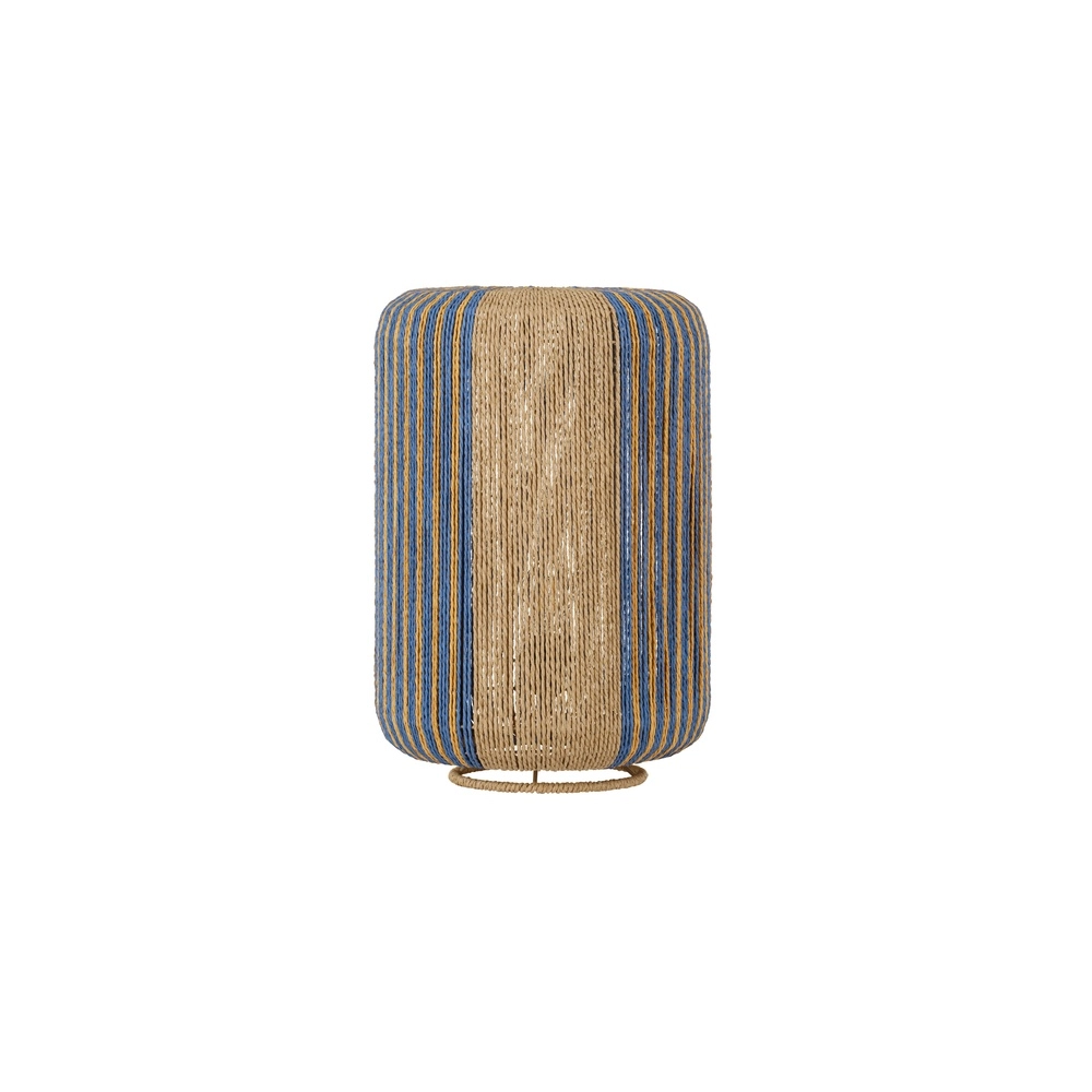 Lampe de table Abby Ø 33cm marron avec bleu Lyora 5212017477385