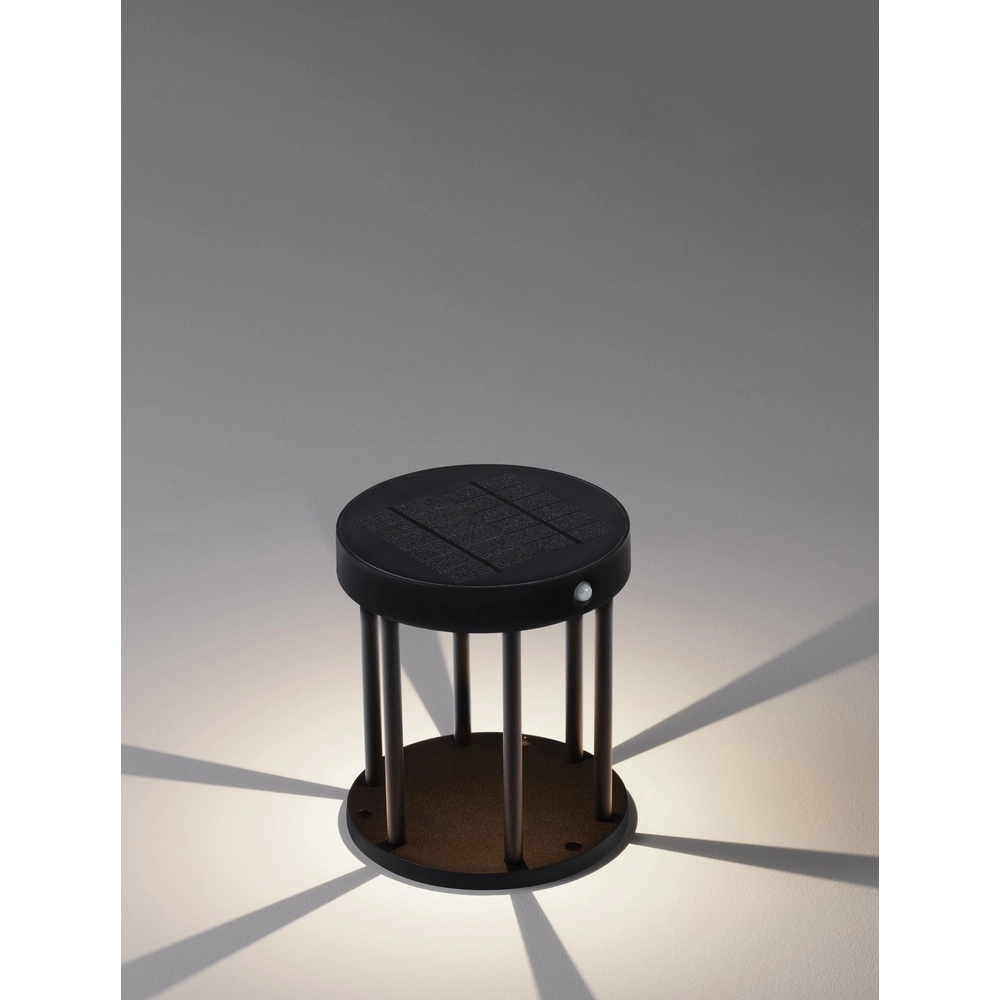 Lampe de jardin solaire Aigo anthracite 18cm Lyora 5212017449429