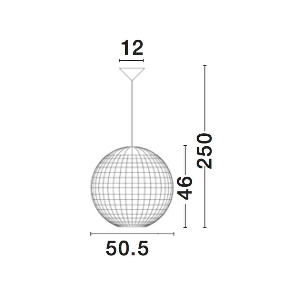 Suspension en rotin Griffin Ø 50,5 cm Lyora 5212017416636