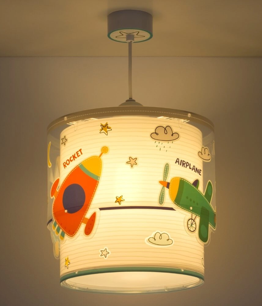 Lampe suspendue chambre d'enfant Baby Travel 26cm coloré Dalber 8420406616827