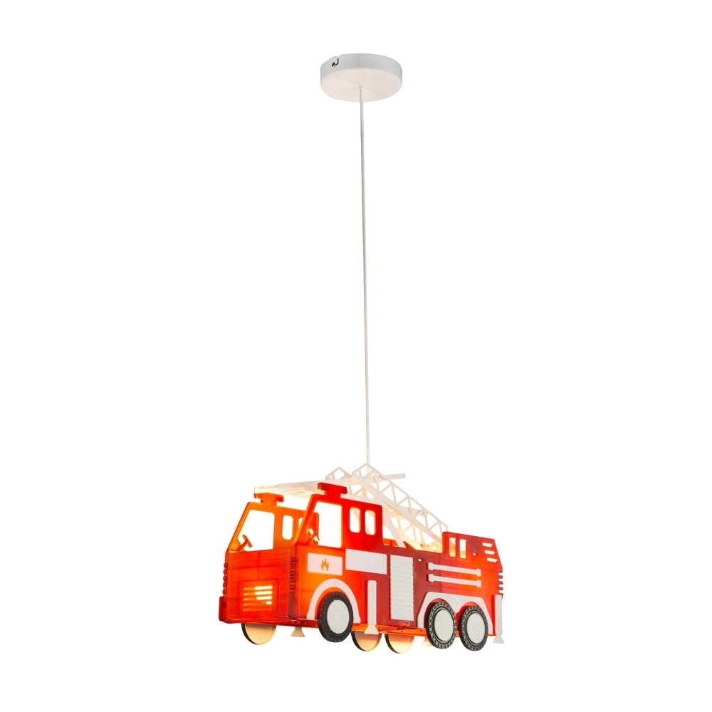 Lampe suspendue Kita Rouge de camion de pompiers