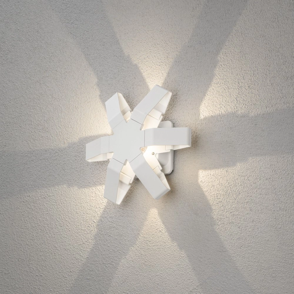 LED lampe d'extérieur Pescara Star 25 cm blanc KonstSmide 7318307977257