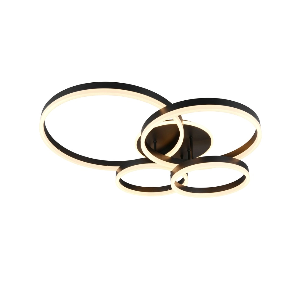 Plafonnier Drake Noir Moderne Plafonnier Drake Noir Moderne