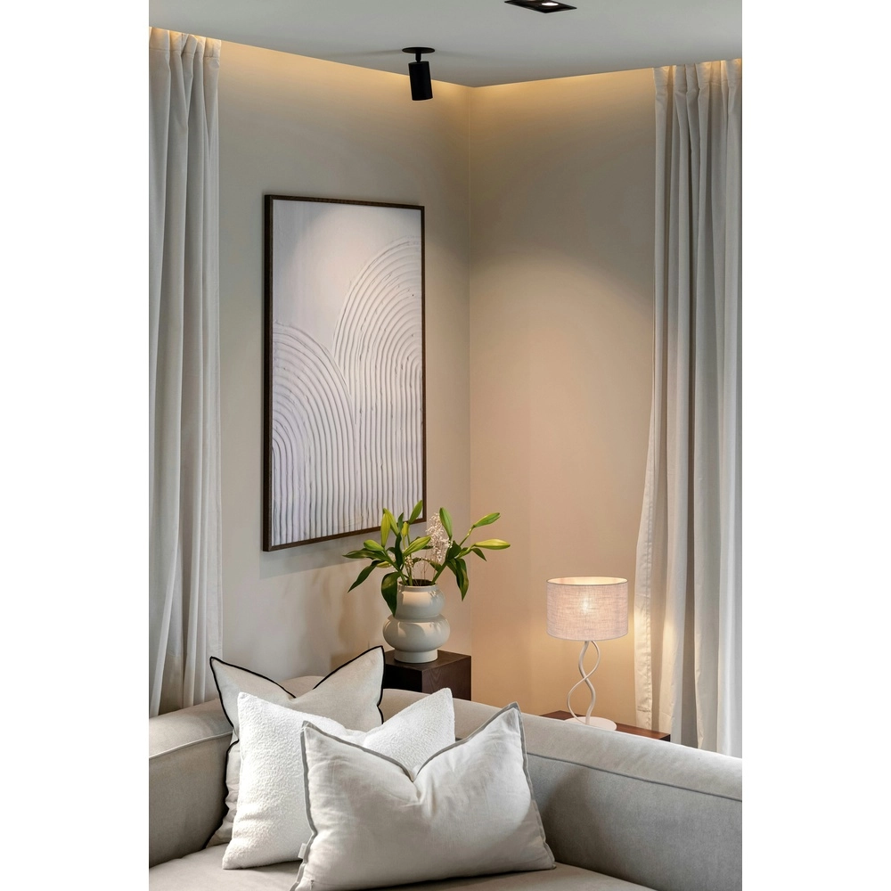 Lampe de table Terry Dolo terra beige Ø 30cm Masterlight 8718121436890