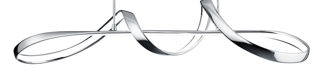 Lampe suspendue LED Perugia chrome Trio 4017807525823