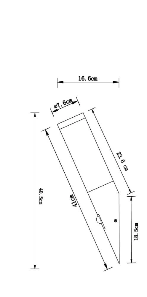 Lampe d'extérieur en acier inoxydable Boston avec capteur Globo 9007371112197
