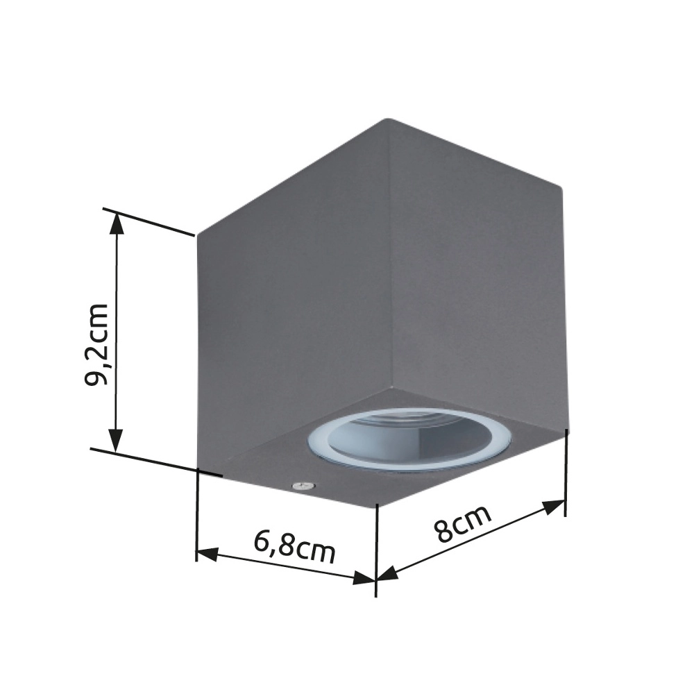 Emplacement monté en surface Veronika Anthracite en bas Globo 9007371419067