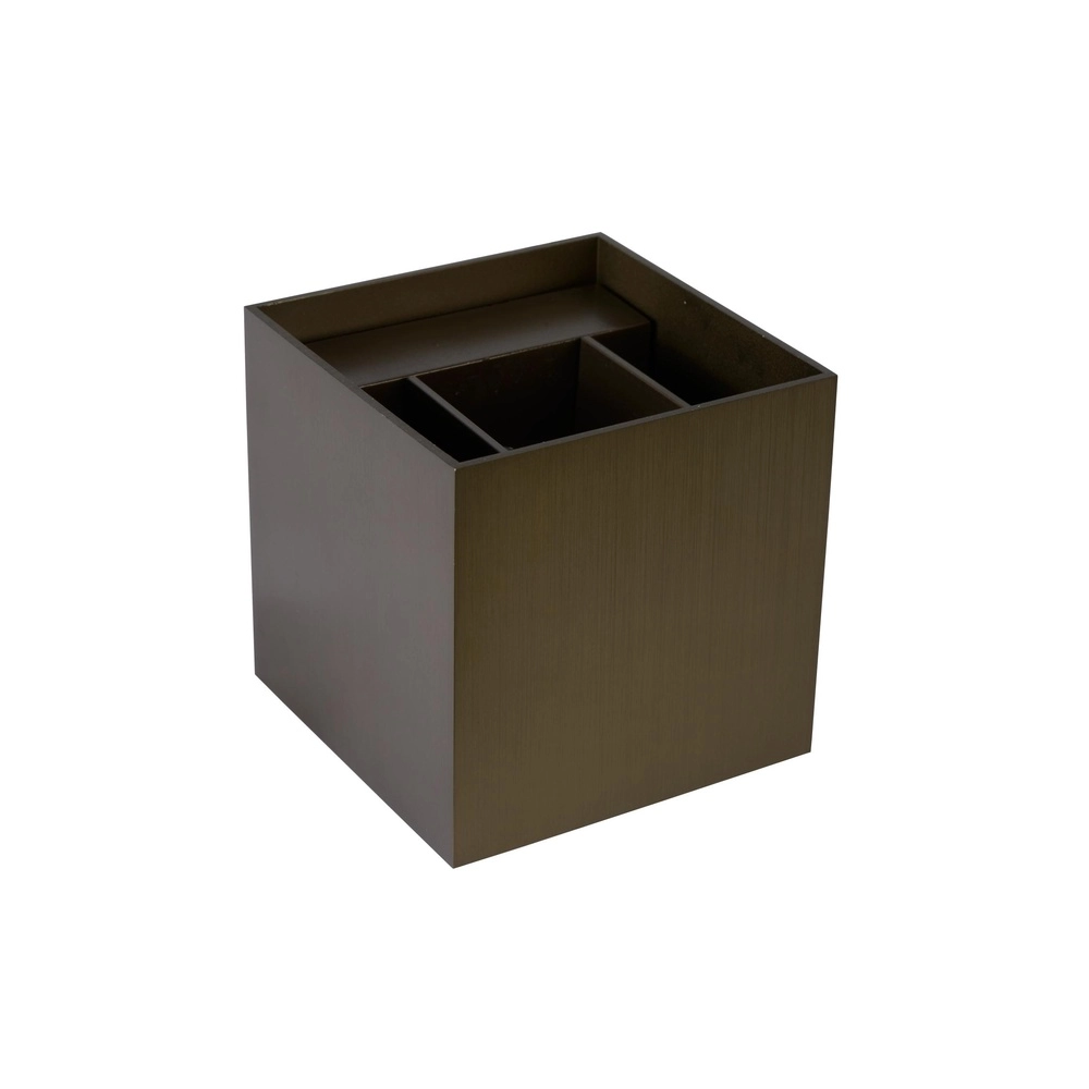 Projecteur mural carré Xio 2700K brun rouille