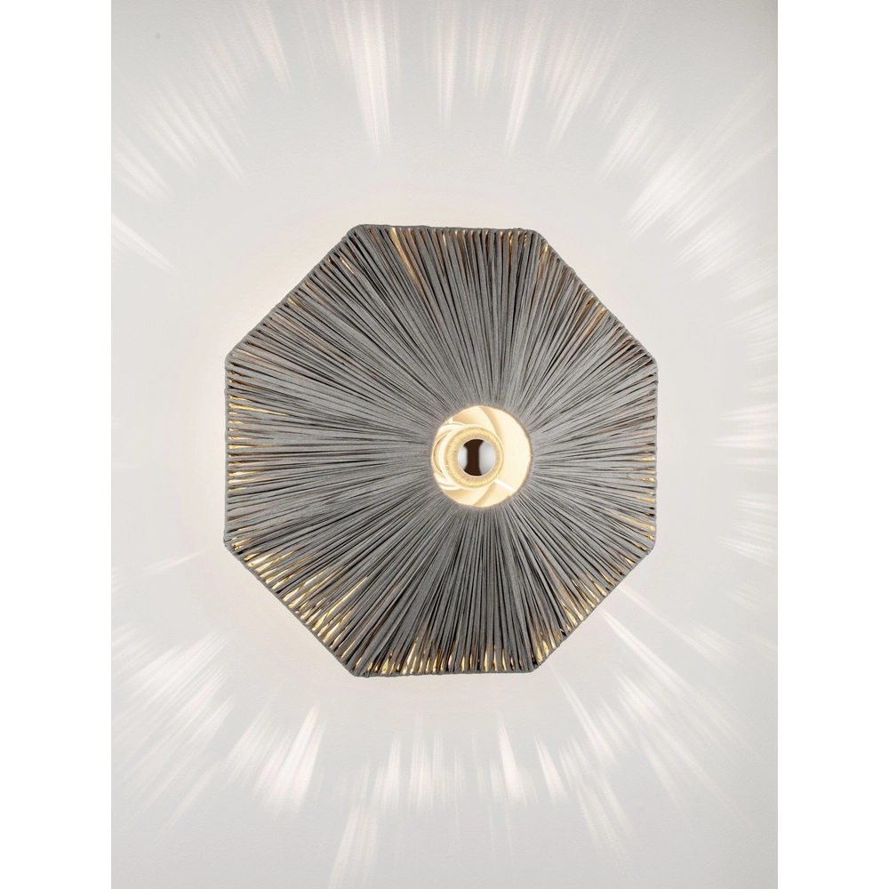 Lampe murale Elvio gris Ø 45cm