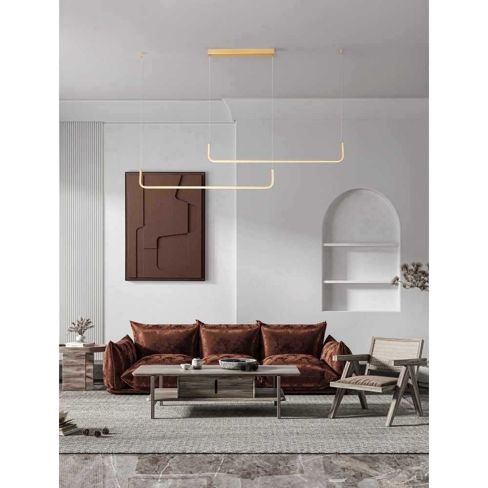 Suspension élégante Strita double or 3000K Lyora 5212017448408