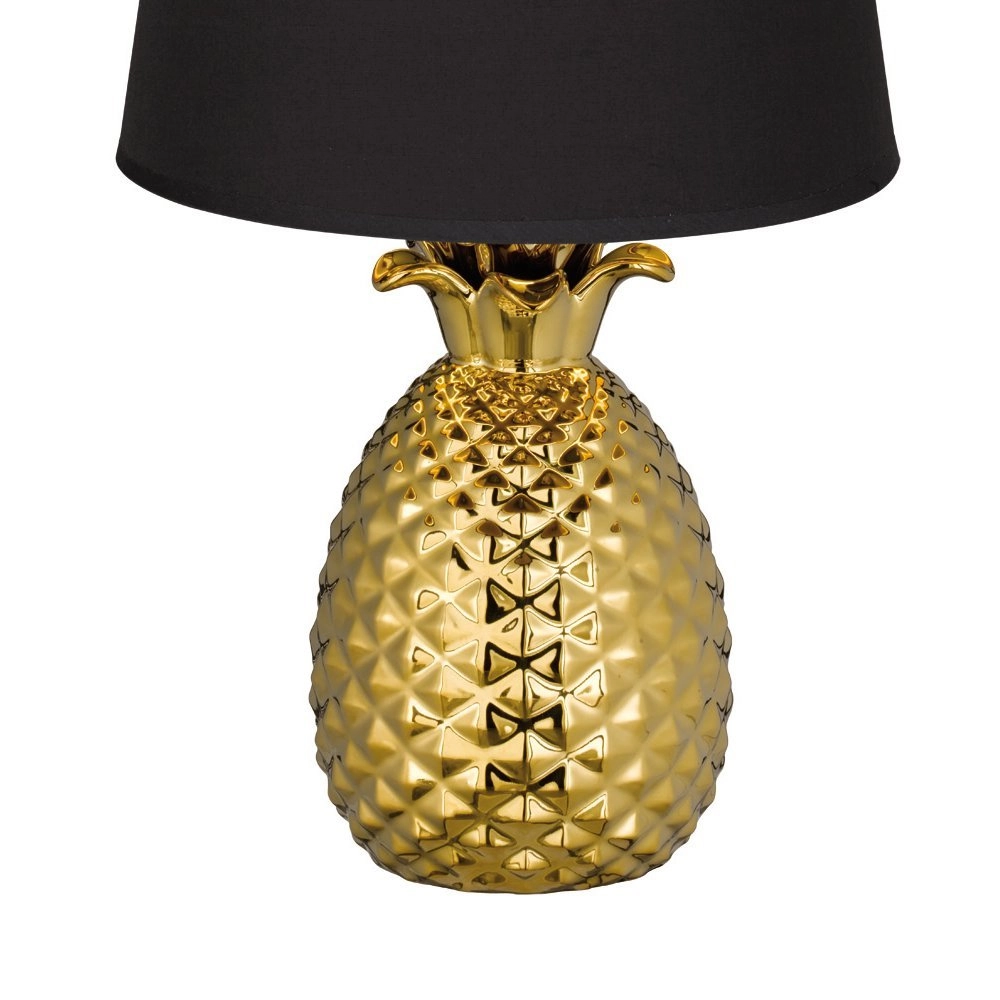 Lampe de table Pineapple 43 cm doré avec noir Trio 4017807377613