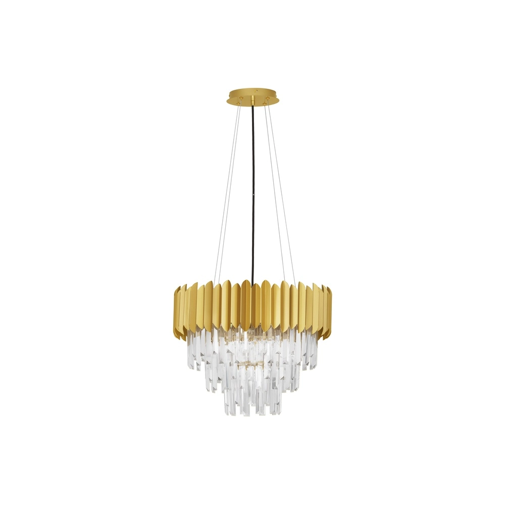 Suspension Magnolia or et cristal Ø 50cm Lyora 5212017434968