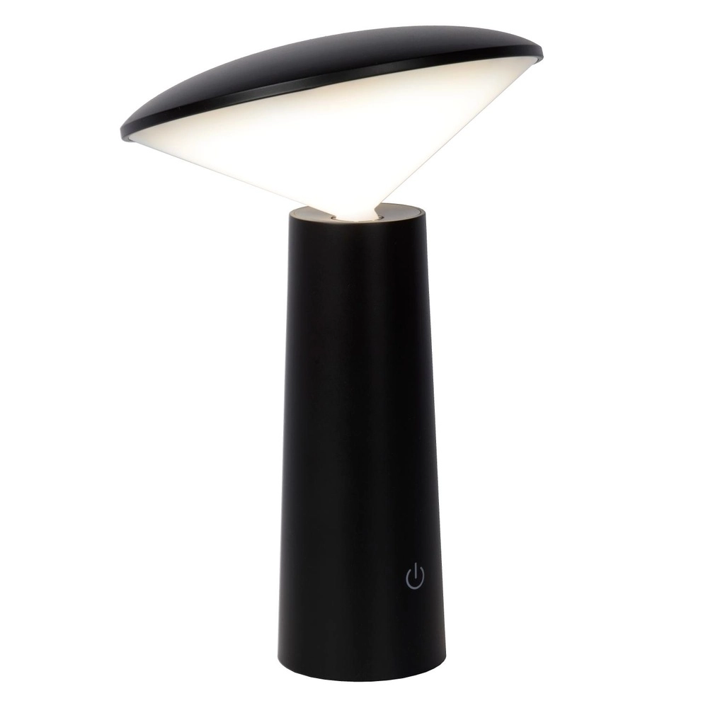 Lampe de table rechargeable Jive IP44 Couleur de lumière noire réglable Lucide 5411212021960