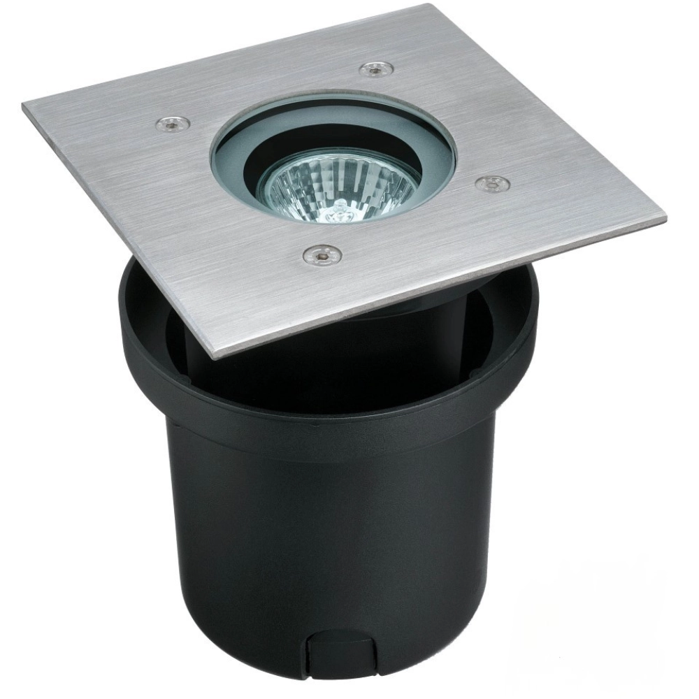 Spot au sol RVS spot carré en acier inoxydable