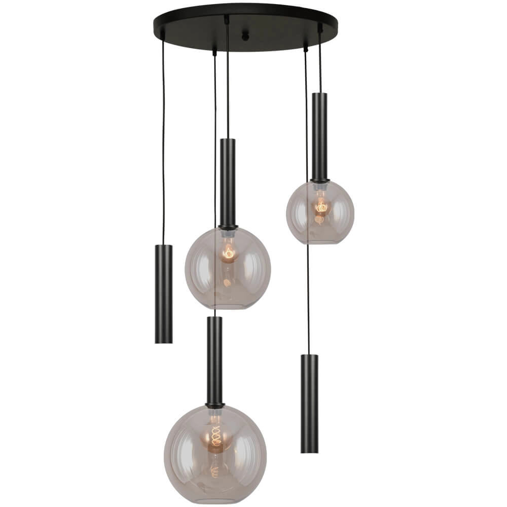 Lampe suspendue Vide Bella 2 avec lentilles fumées et GU10 Lampe suspendue Vide Bella 2 avec lentilles fumées et GU10