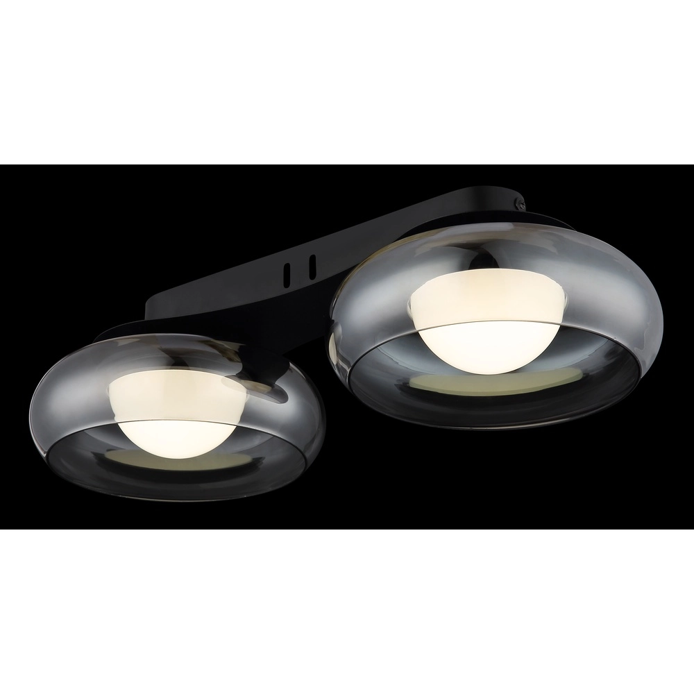 Lampe de plafond à design Carlene 2-noir clair Globo 9007371569175