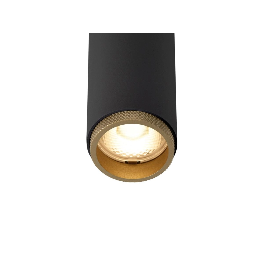 Spot monté en surface Grip! S noir avec or 2700K SLV 4024163304986