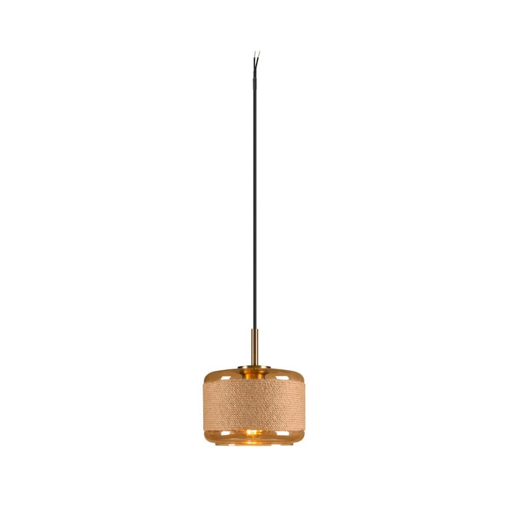 Lampe suspendue Pantilo Rope 19 verre ambré - Ø 18,5cm Lampe suspendue Pantilo Rope 19 verre ambré - Ø 18,5cm