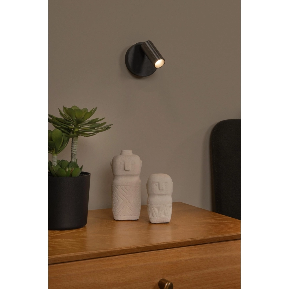 Lampe murale rechargeable Toni Gris métallique magnétique Lucide 5411212290533