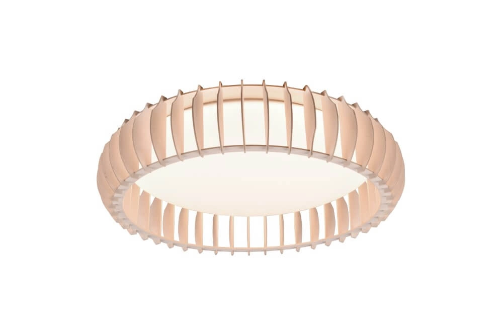 Plafonnier Monte 60cm bois marron Trio 4017807504613